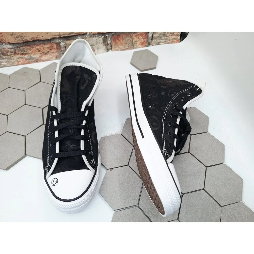 Converse Custom Ctas Hi Y2K Icon Print‎ Smiley Stars Butterfly Men Sz 10.5 - Picture 14 of 16